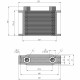 Радиатор охлаждения TH128-16-122 169х124х51 мм, G1/2 BSP 16 рядов EURO Style