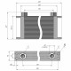 Радиатор охлаждения TH318-16-123 358х125х50 мм, G1/2 BSP 16 рядов EURO Style