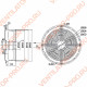 Вентилятор осевой Weiguang YWF4E-400B-102/47-R ⌀400 мм, круглый фланец