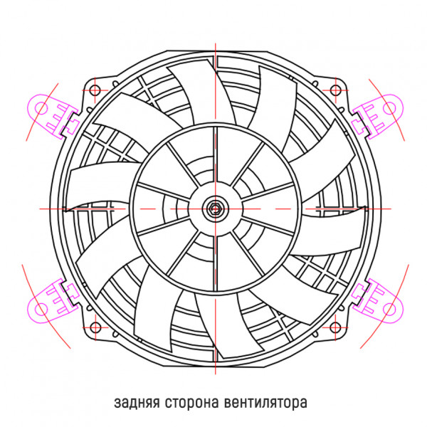 Вентилятор осевой B10701X 190 мм (7") / 80 ватт