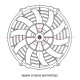 Вентилятор осевой B10901X 225 мм (9") / 80 ватт