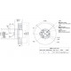 Центробежный вентилятор Weiguang EC092/25C3G01-FR277/50P1-01 с энергоэффективным двигателем