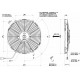 Вентилятор осевой Spal VA10-BP9/C-25S ◯ 305 мм