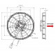 Вентилятор осевой Spal VA117-ABL506P-103A ◯ 405 мм