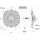 Вентилятор осевой Spal VA13-BP70/LL-35S ◯ 330 мм
