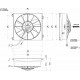 Вентилятор осевой Spal VA17-AP70/LL-51S ◯ 255 мм