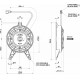 Вентилятор осевой Spal VA25-BP11/C-50A ◯ 167 мм