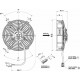 Вентилятор осевой Spal VA40-A100-76A ◯ 155 мм