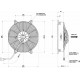 Вентилятор осевой Spal VA53-BP70/LL-39A ◯ 255 мм