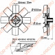 Крыльчатка со ступицей PAG.1000.6-6.P5ZR.35°.38-10.93.А