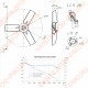 Крыльчатка антистатическая PAGAS.400.6-3.P3HR.30°.30.41-3, 3 лопасти, до 9080 м3/час, до 4650 об/мин