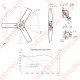 Крыльчатка антистатическая PAGAS.500.6-3.P3HR.30°.30.41-3, 3 лопасти, до 11600 м3/час, до 4200 об/мин